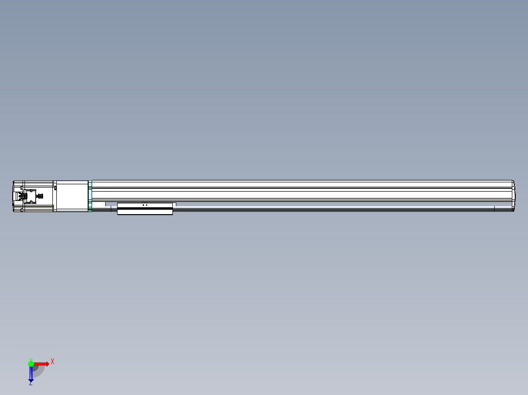 VF丝杆传动-一般环境VF14-Lxx-C-S800-BC-ZP75-C3俯视图