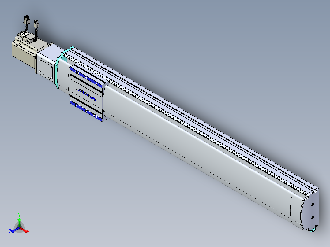 VF丝杆传动-一般环境VF14-Lxx-C-S800-BC-ZP75-C3正等轴测图
