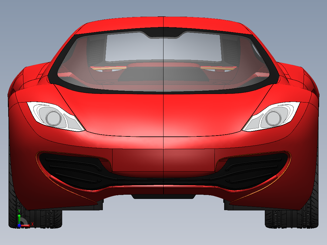 迈凯伦汽车前视图