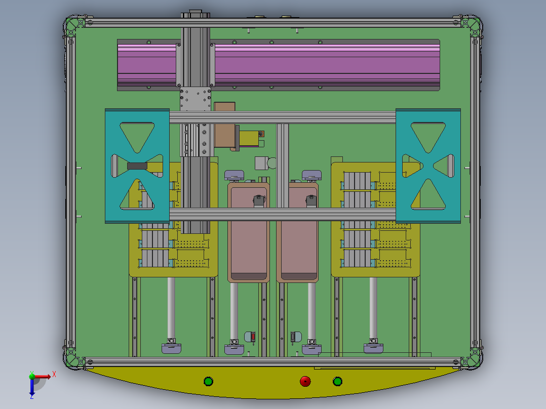贴标签设备俯视图