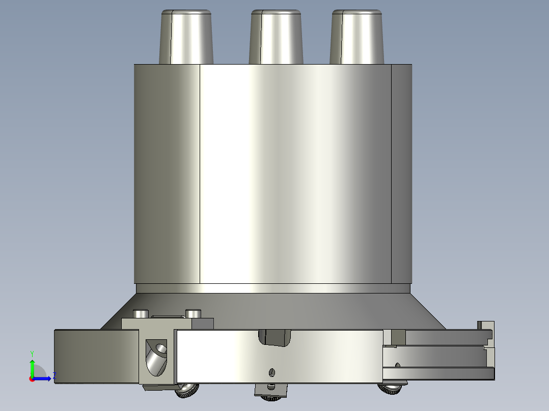 精密震动送料盘左视图