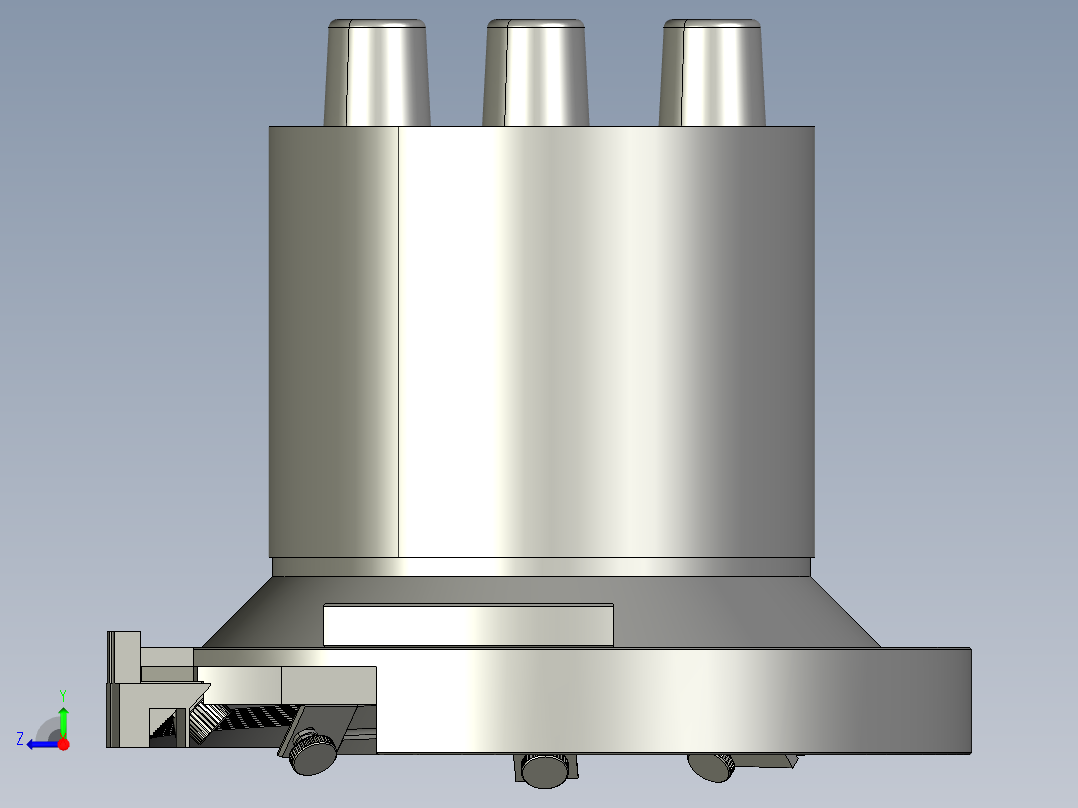精密震动送料盘右视图