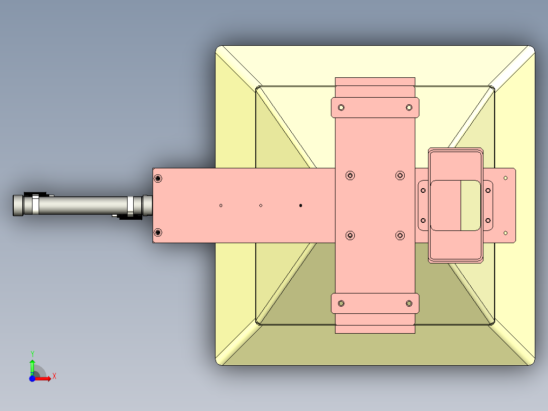 颗粒料斗前视图