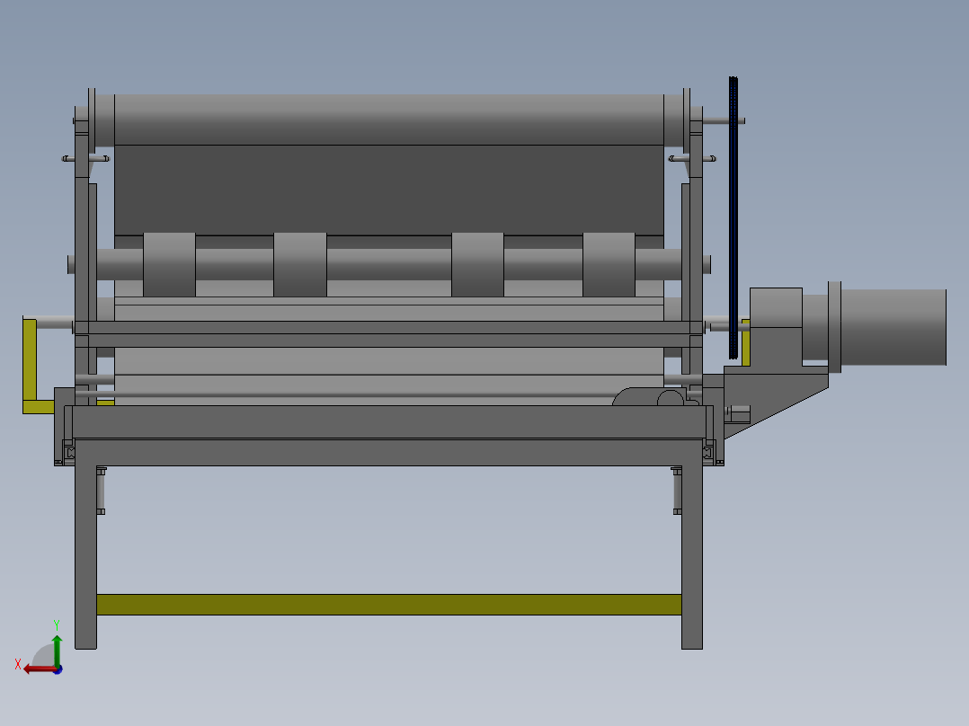 纸张切割机后视图