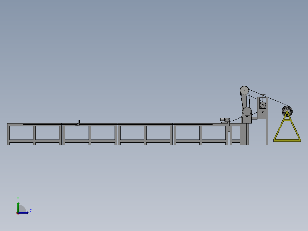 纸张切割机左视图