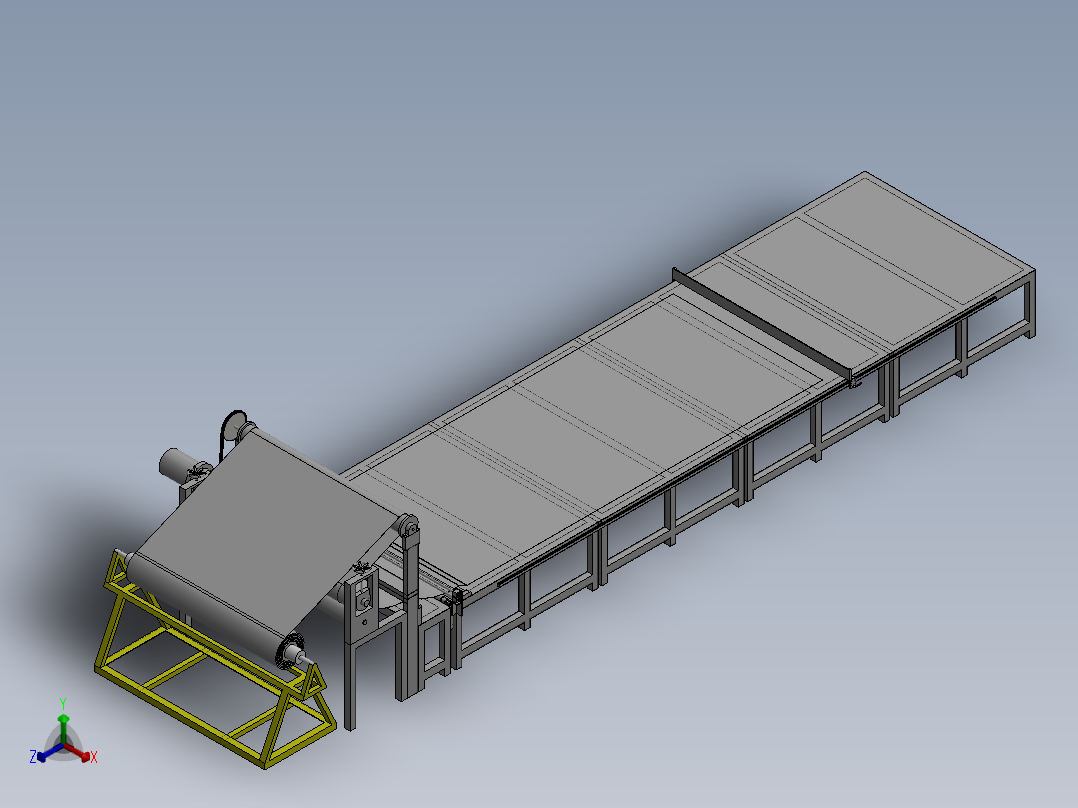 纸张切割机正等轴测图
