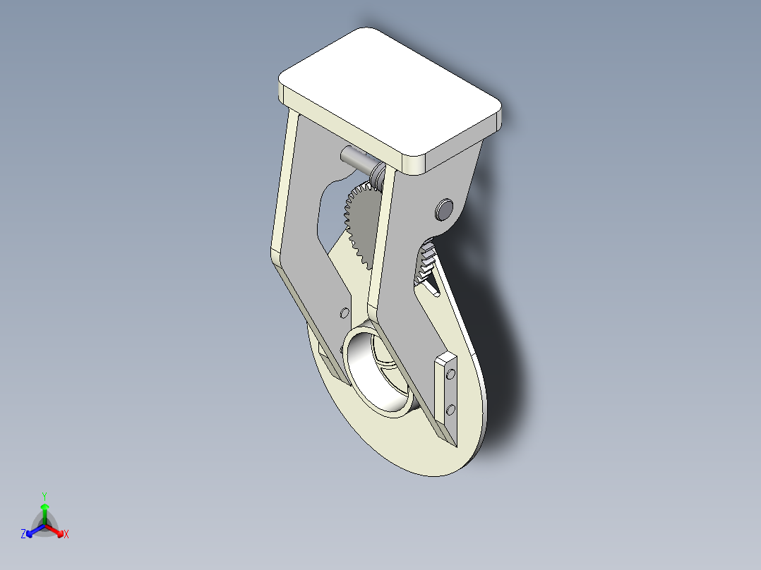 虹膜机构15正等轴测图