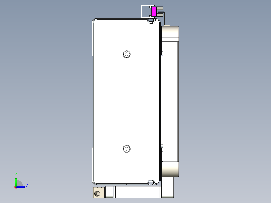 威洛博LC系列3d模型模组LC22H1Y-S550左视图
