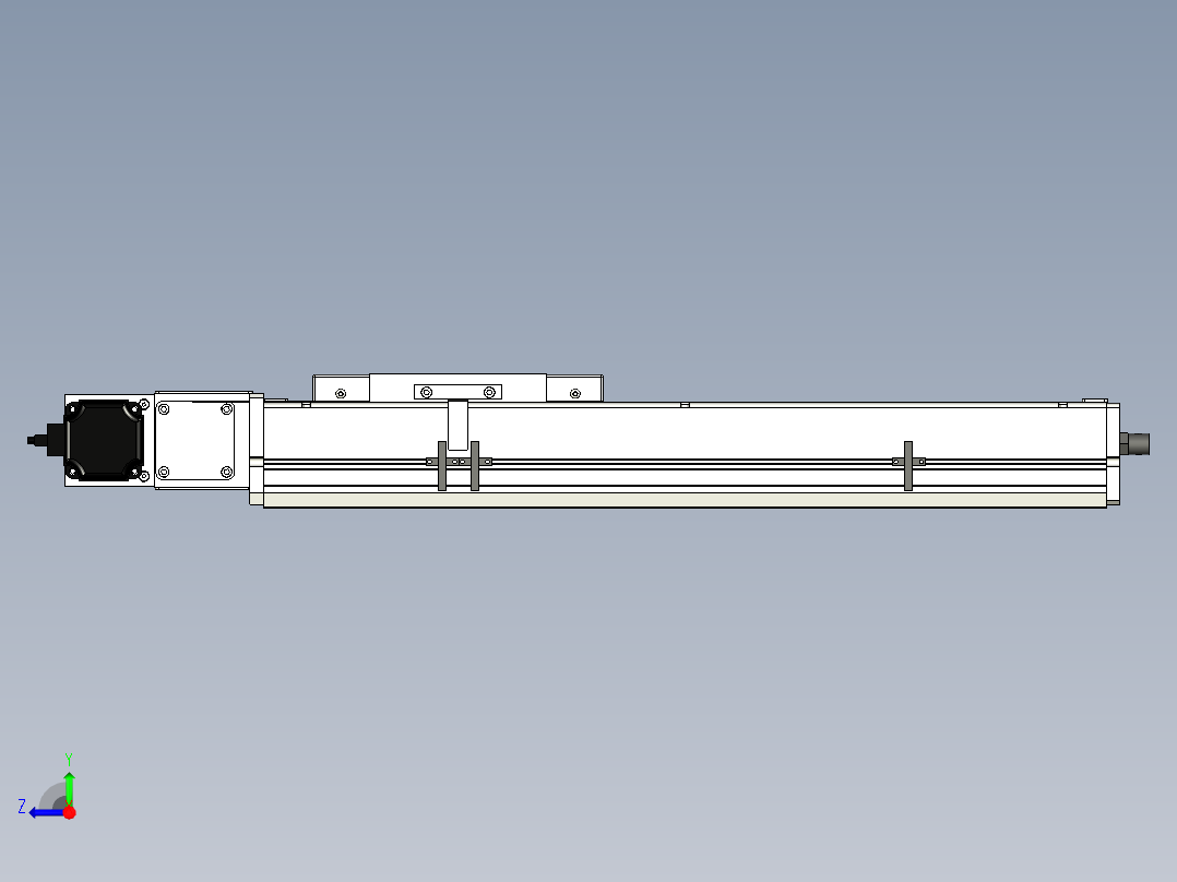 Toyo东佑达直线模组-ECB17-350-L右视图