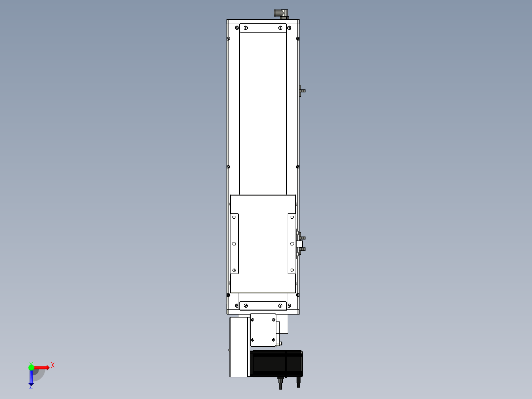 Toyo东佑达直线模组-ECB17-350-L俯视图