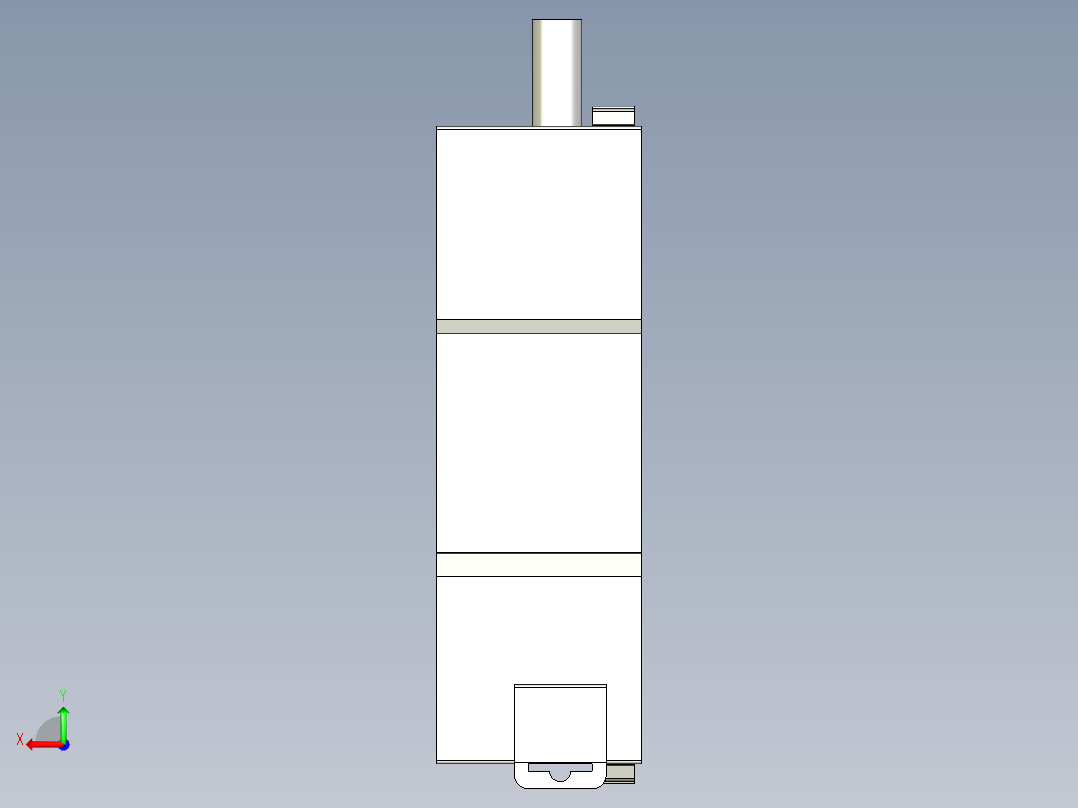 基恩士KV-EB1R_kc图纸模型后视图