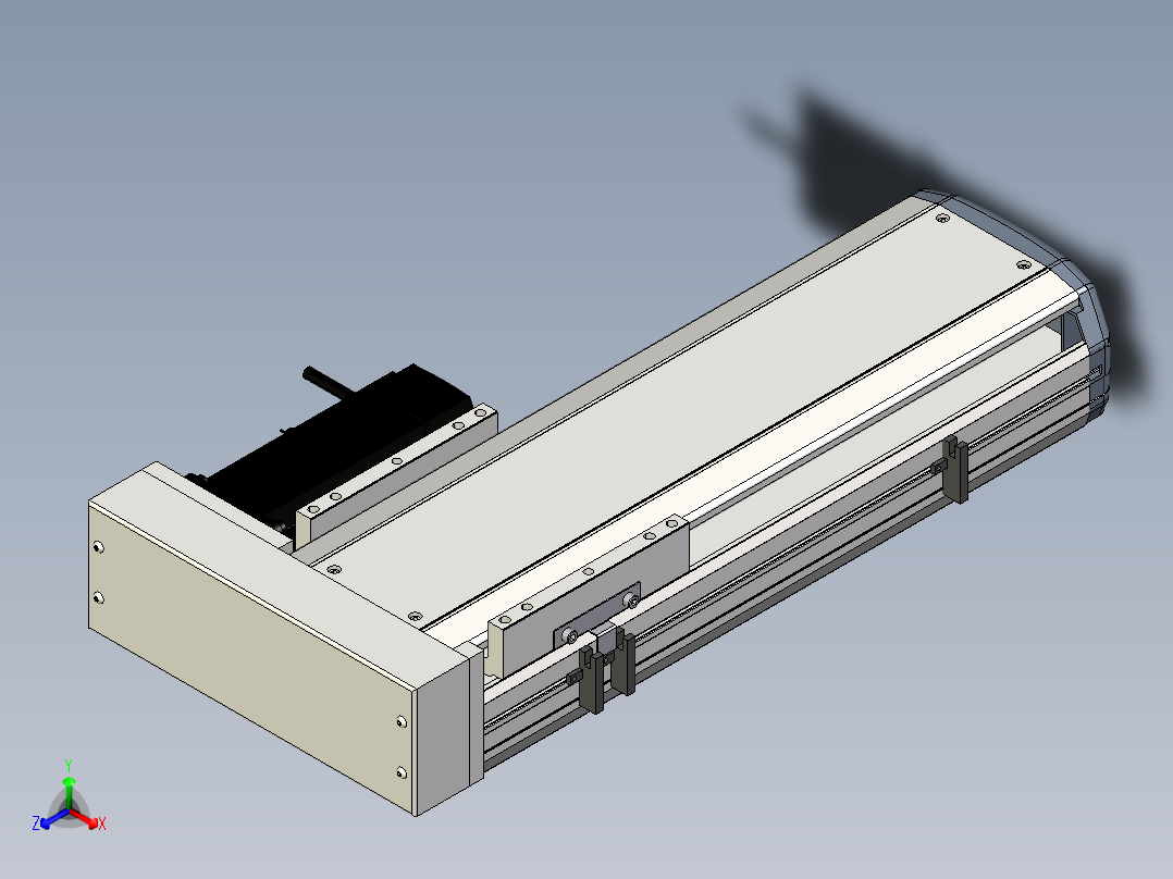 Toyo东佑达直线模组-ETH17-300-BR-M75B正等轴测图