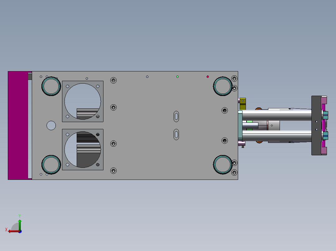 B07-进口剥线机后视图