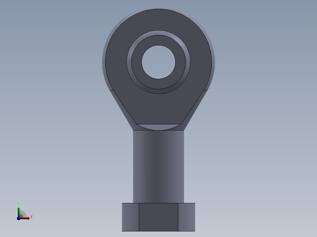 鱼眼轴承活结螺栓前视图