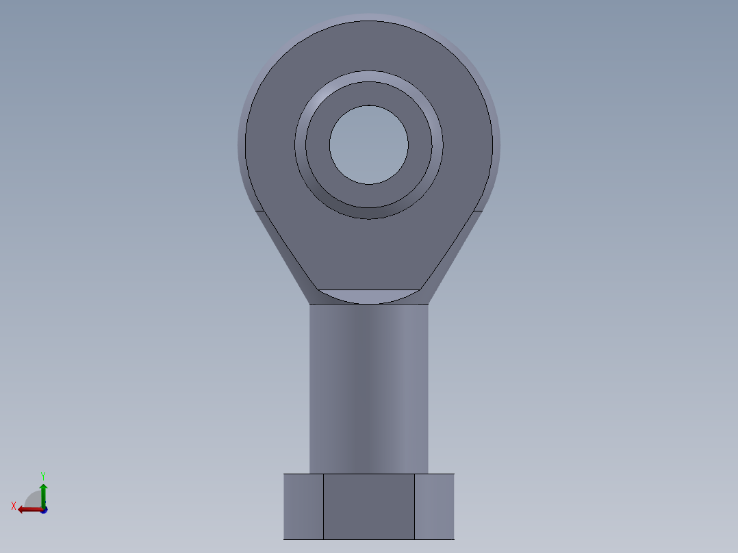 鱼眼轴承活结螺栓后视图