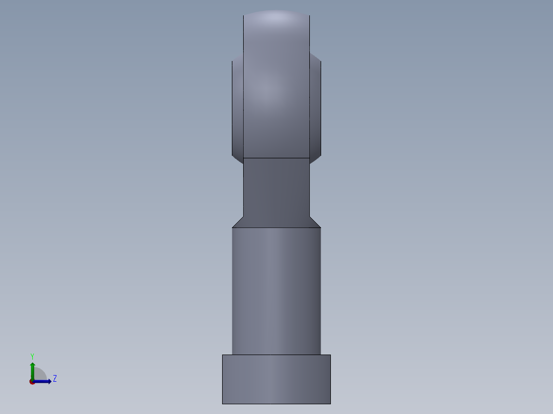 鱼眼轴承活结螺栓左视图