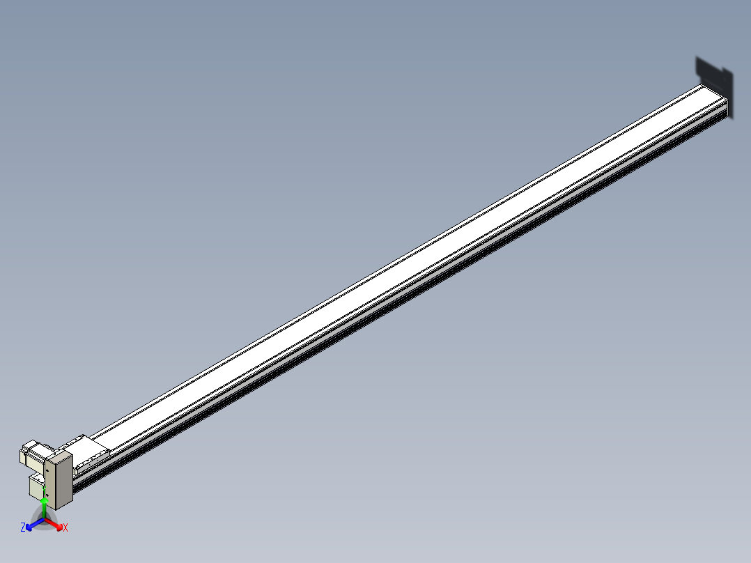 同步带全封闭直线模组TPA-HCB-105D-90-L2250-RU-C-P20-N3正等轴测图