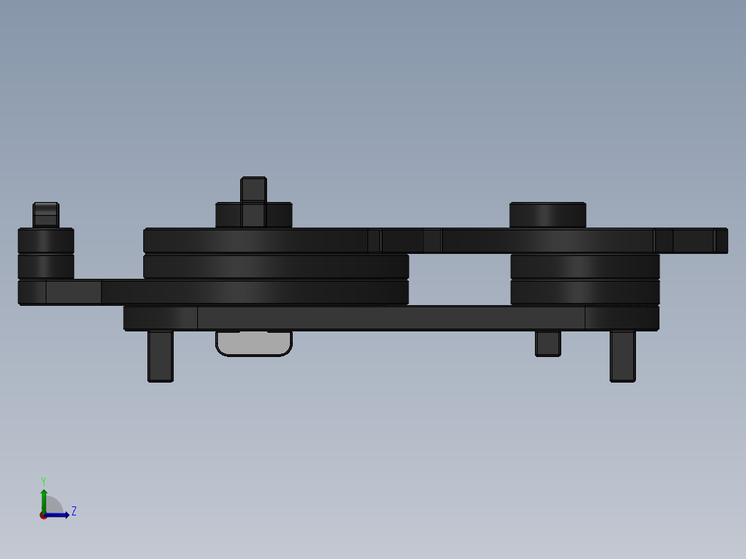 激光下料拼图棘轮间歇机构AutoCAD, Autodesk 3ds Max, Parasolid, SOLIDWORKS 2016, STEP _ IGES左视图