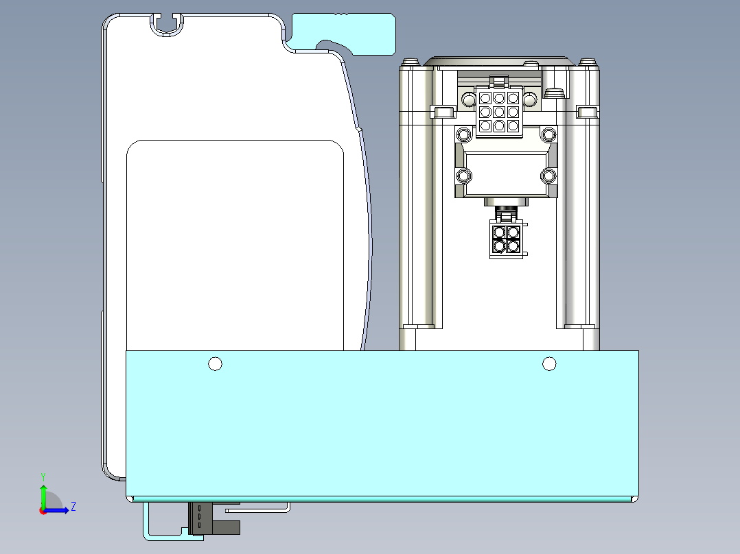 威洛博VBF同步带传动一般环境VBF14-L45-S1100-BLU-ZP40-C3左视图