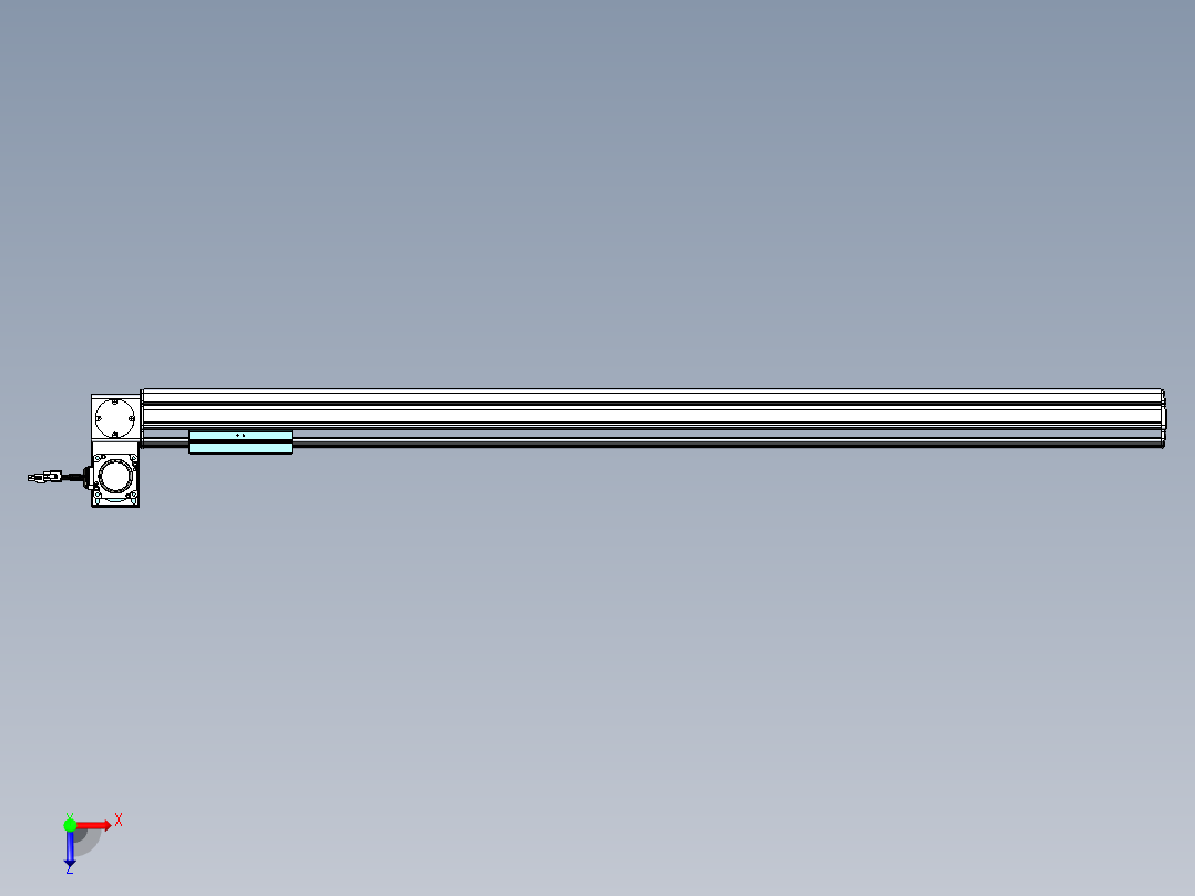 威洛博VBF同步带传动一般环境VBF14-L45-S1100-BLU-ZP40-C3俯视图