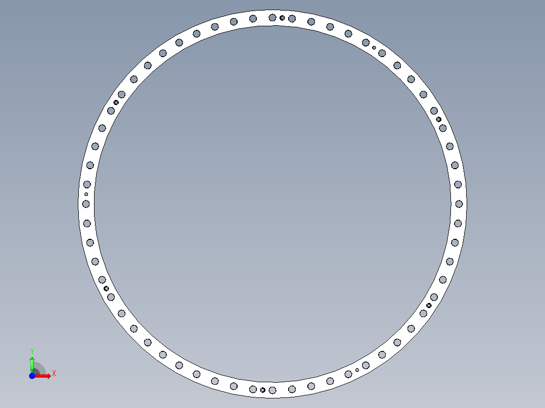 叶片法兰设计2200-2020-100前视图