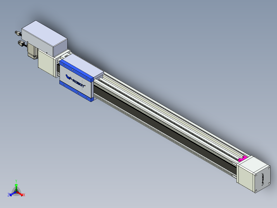 威洛博LB.GB同步带传动--欧规系列GB8-L96-S800-BR-P40主视图