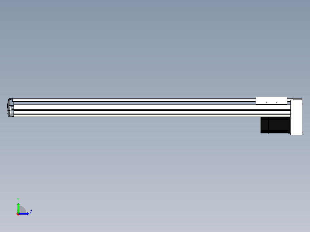 Toyo东佑达直线模组-ETH17-1150-BM-M75左视图