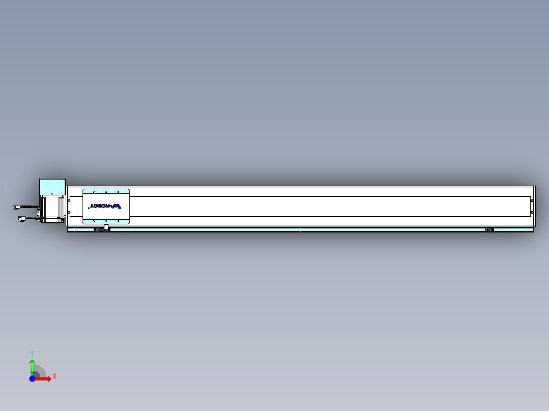 威洛博VBC同步带传动一无尘环境VBC14-L45-S1300-BRU-ZP75-C3前视图
