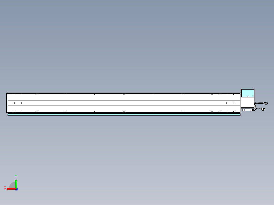 威洛博VBC同步带传动一无尘环境VBC14-L45-S1300-BRU-ZP75-C3后视图