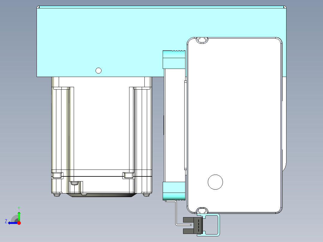 威洛博VBC同步带传动一无尘环境VBC14-L45-S1300-BRU-ZP75-C3右视图