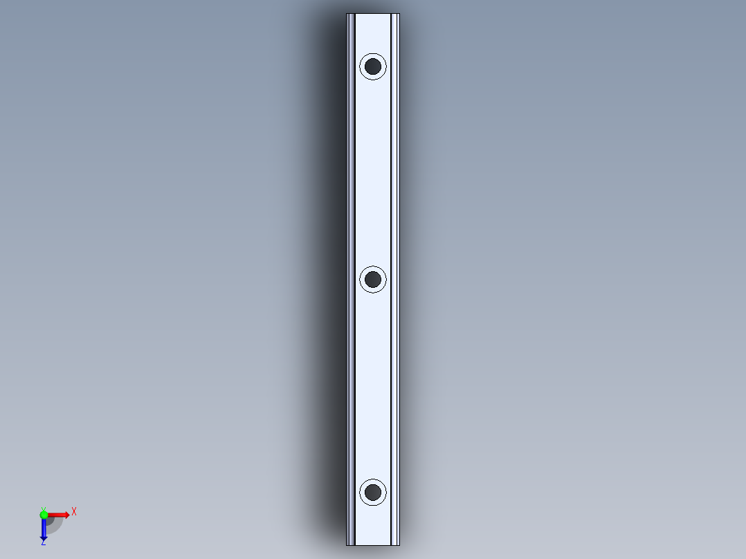 上银直线滑轨-HGH15CA俯视图