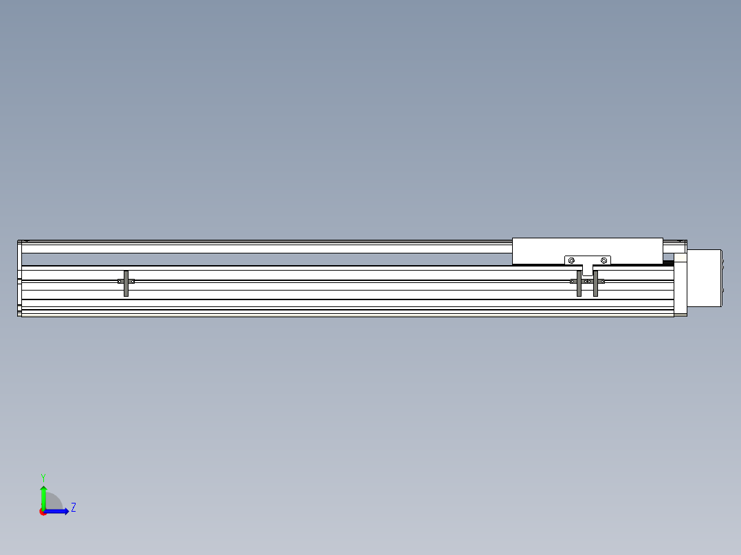 Toyo东佑达直线模组-ETH22-700-BL-400W+煞車左视图