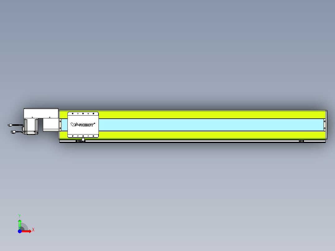 威洛博VBC同步带传动一无尘环境VBC17-L45-S1250-BR-ZP75-C3前视图
