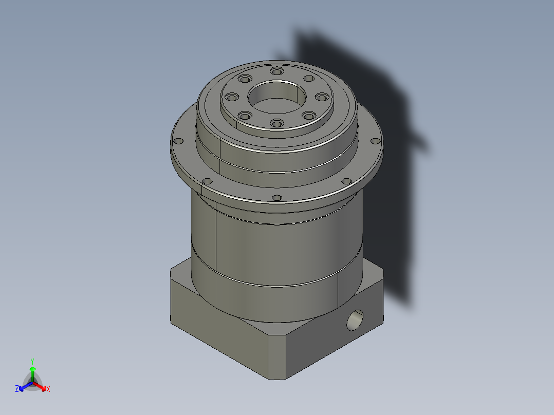 斜齿PHF090-L2 14-50-70-M4.STEP正等轴测图