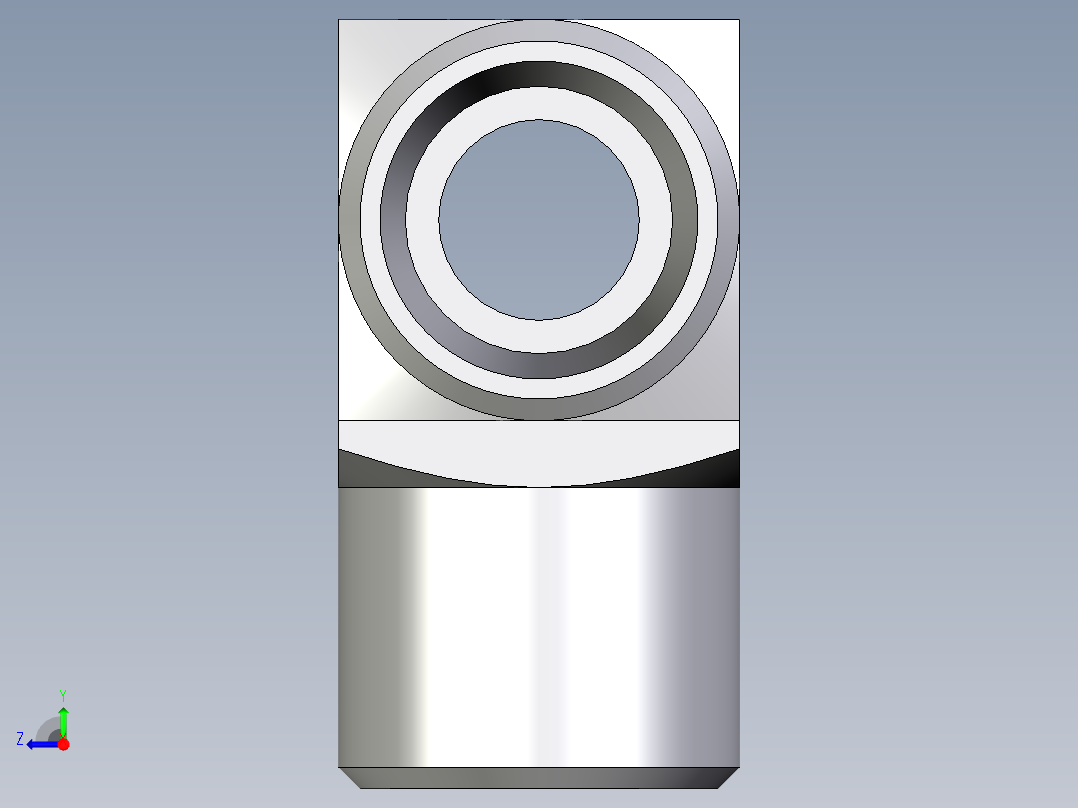 卡套式工业通用硬管接头EO_Union_tee_T08LLCFX右视图