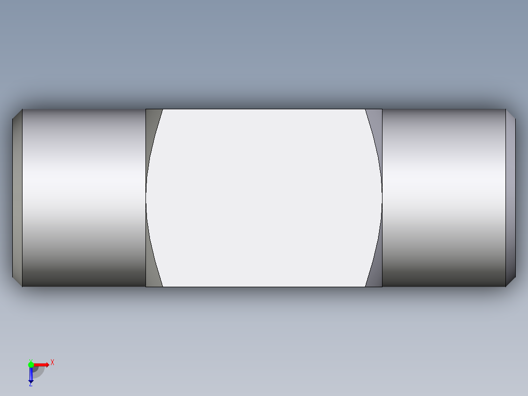 卡套式工业通用硬管接头EO_Union_tee_T08LLCFX俯视图