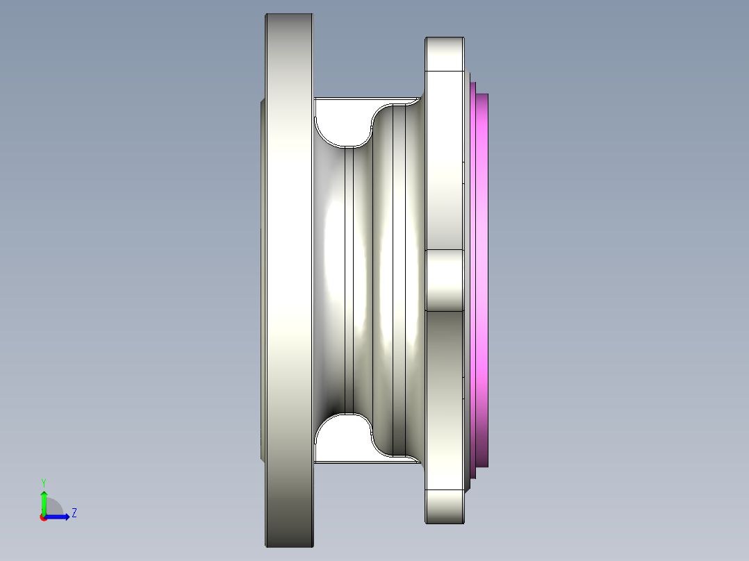 管道手动球阀-水管开关阀-手动阀门MD52C150DN80.FCP左视图