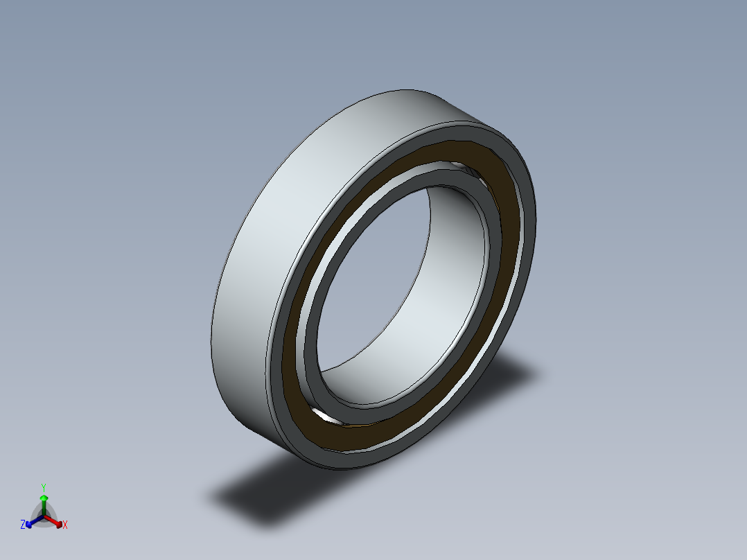 5.深沟球轴承主视图