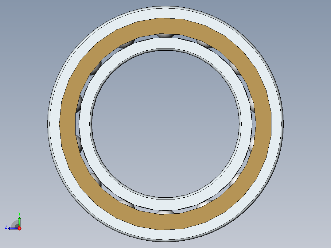 5.深沟球轴承右视图