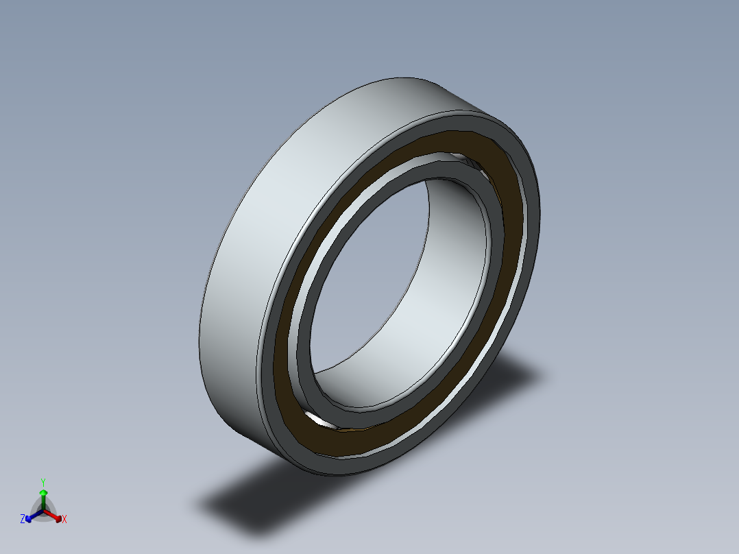 5.深沟球轴承正等轴测图