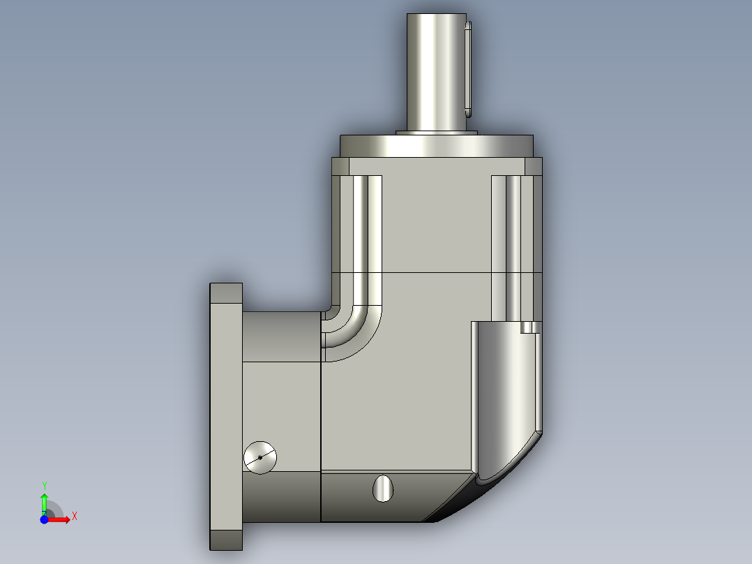 斜齿ZPGH142-L1 35-114.3-200-M12.STEP前视图