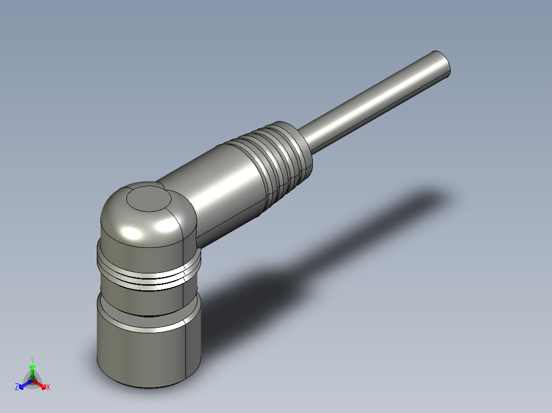基恩士PX-10C(P)_connector_3_kc图纸模型正等轴测图