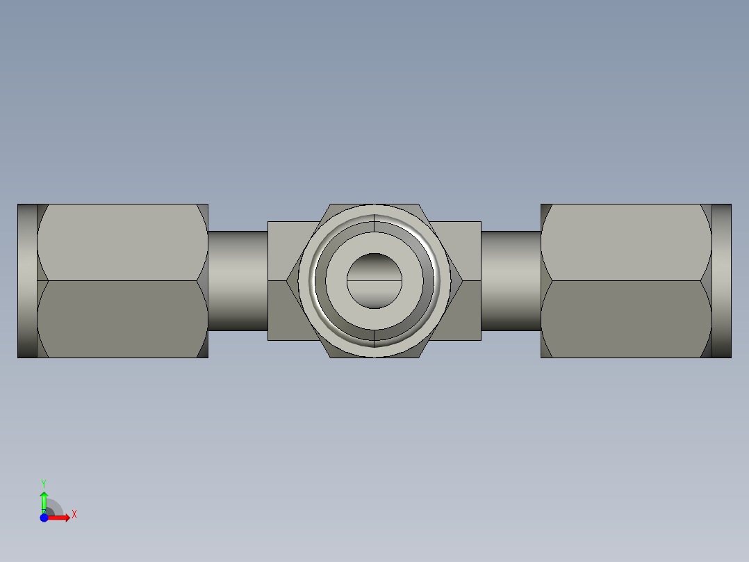 卡套式工业通用硬管接头4_s5bu-s前视图