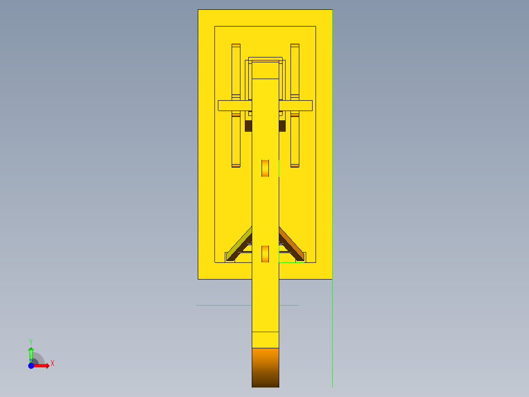 石油磕头机前视图