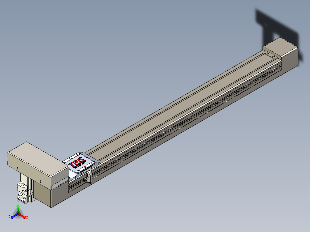 同步带全封闭直线模组TPA-HCB-65S-90-L600-ML-Y-P10-N3正等轴测图