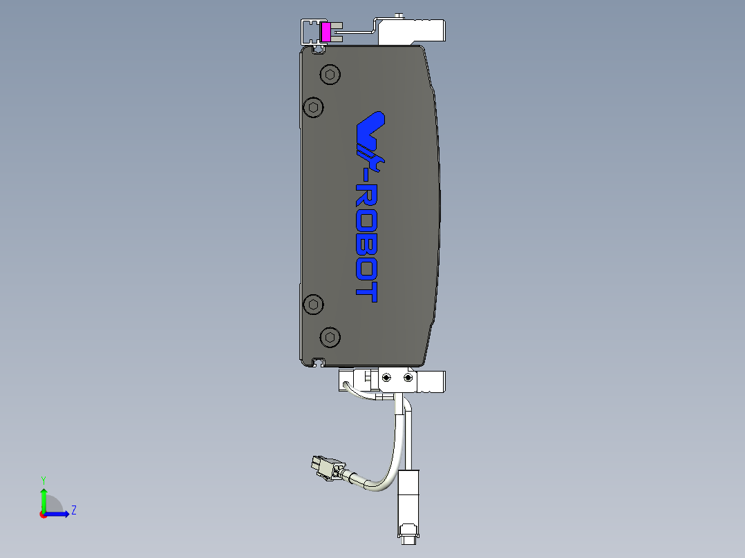 威洛博VL系列直线电机模组-VL22H3-S500左视图
