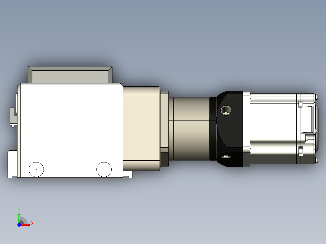 同步带滑台-欧规B8-L176-S350-L-ZP40-D3-N5前视图