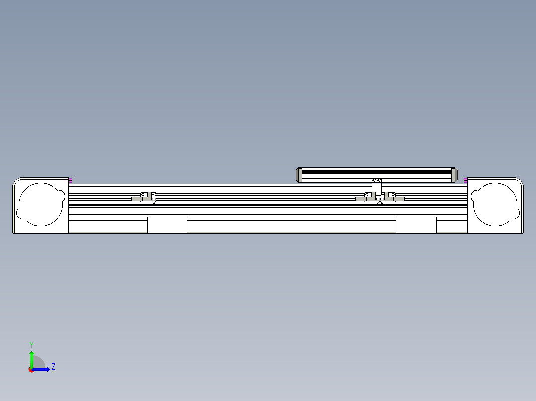 同步带滑台-欧规B8-L176-S350-L-ZP40-D3-N5左视图