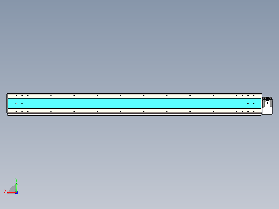 威洛博VBC同步带传动一无尘环境VBC17-L45-S1900-BLD-ZP75-C3后视图
