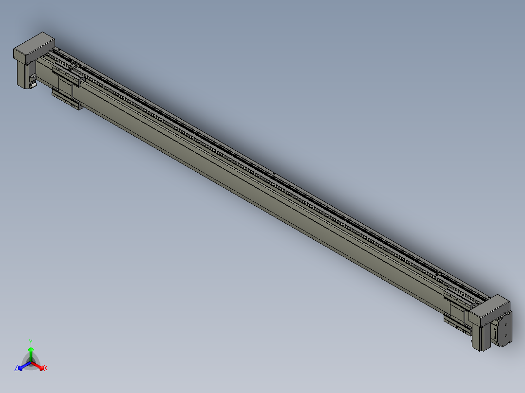 威洛博双电机滑台-VBF14S2-L50-S1900-BU-P40-C6主视图